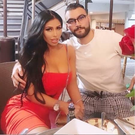 Carmen Ortega with a mysterious guy